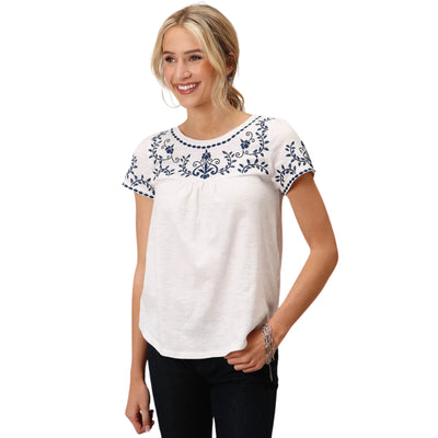 ROPER WOMENS STUDIO WEST SS SOLID TEE