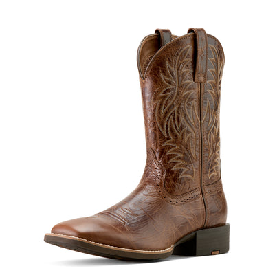 ARIAT MENS SPORT WESTERN SQUARE TOE BOOT
