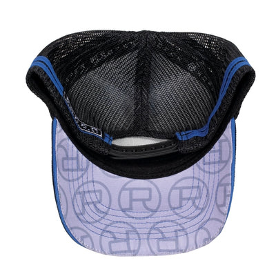 Plaid Trucker Cap Cobalt/Black