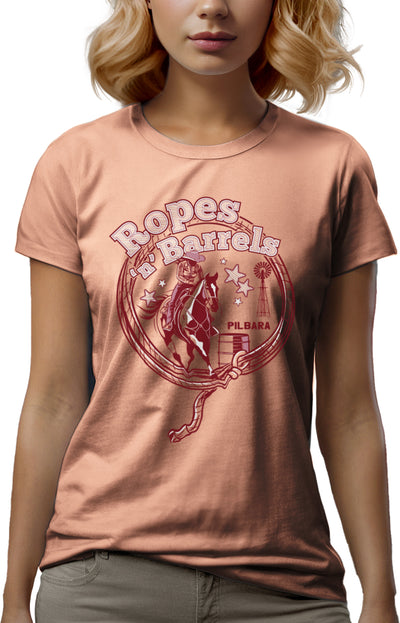 PILBARA WMNS ROPE n BARREL'S TSHIRT