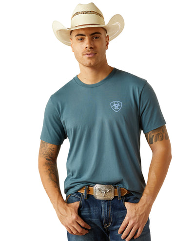 ARIAT MNS PUEBLA SERAPE SS TEE